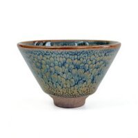 Peacock Glaze Tenmoku Cup