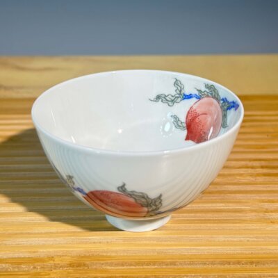 Famille Rose Peach Cup