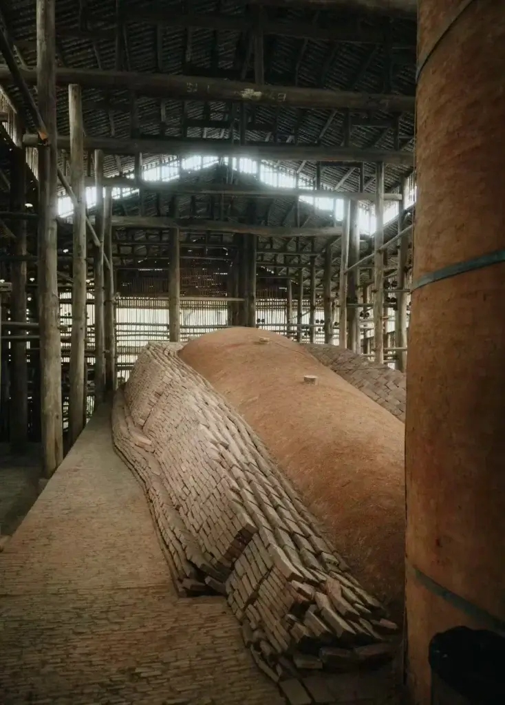 Ancient wood-fired dragon kiln in Jingdezhen